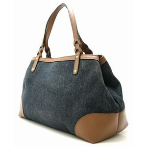 Gucci Tote Denim Blue Bag